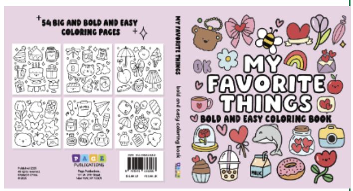 My Favorite Things Bold and Easy Coloring Book