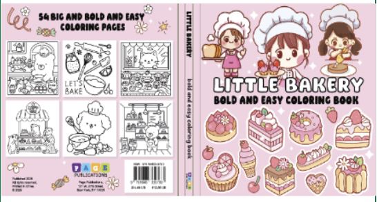 LITTLE BAKERY BOLD AND EASY COLORING BOOK