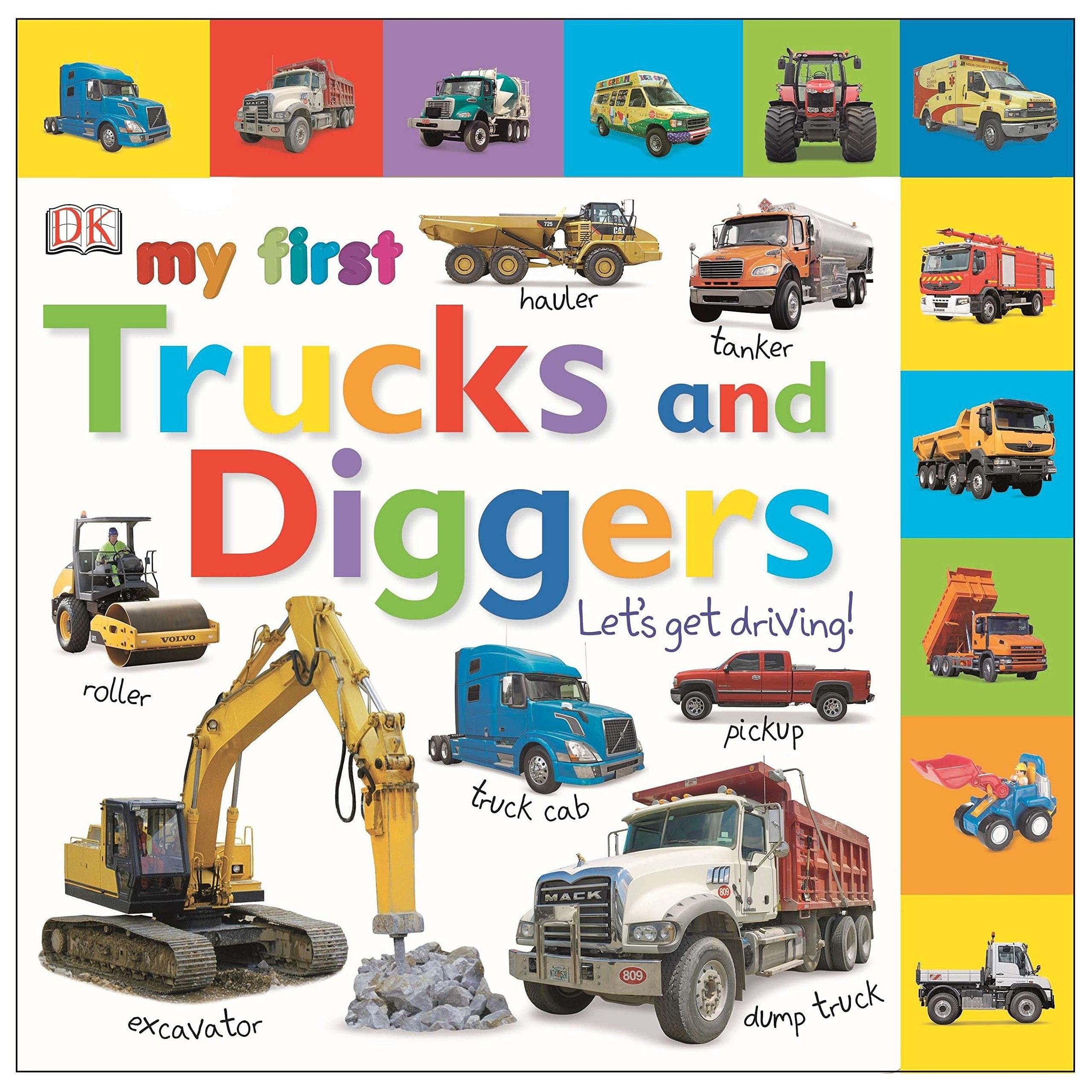 Tabbed Board Books: My First Trucks and Diggers Let's Get Driving!