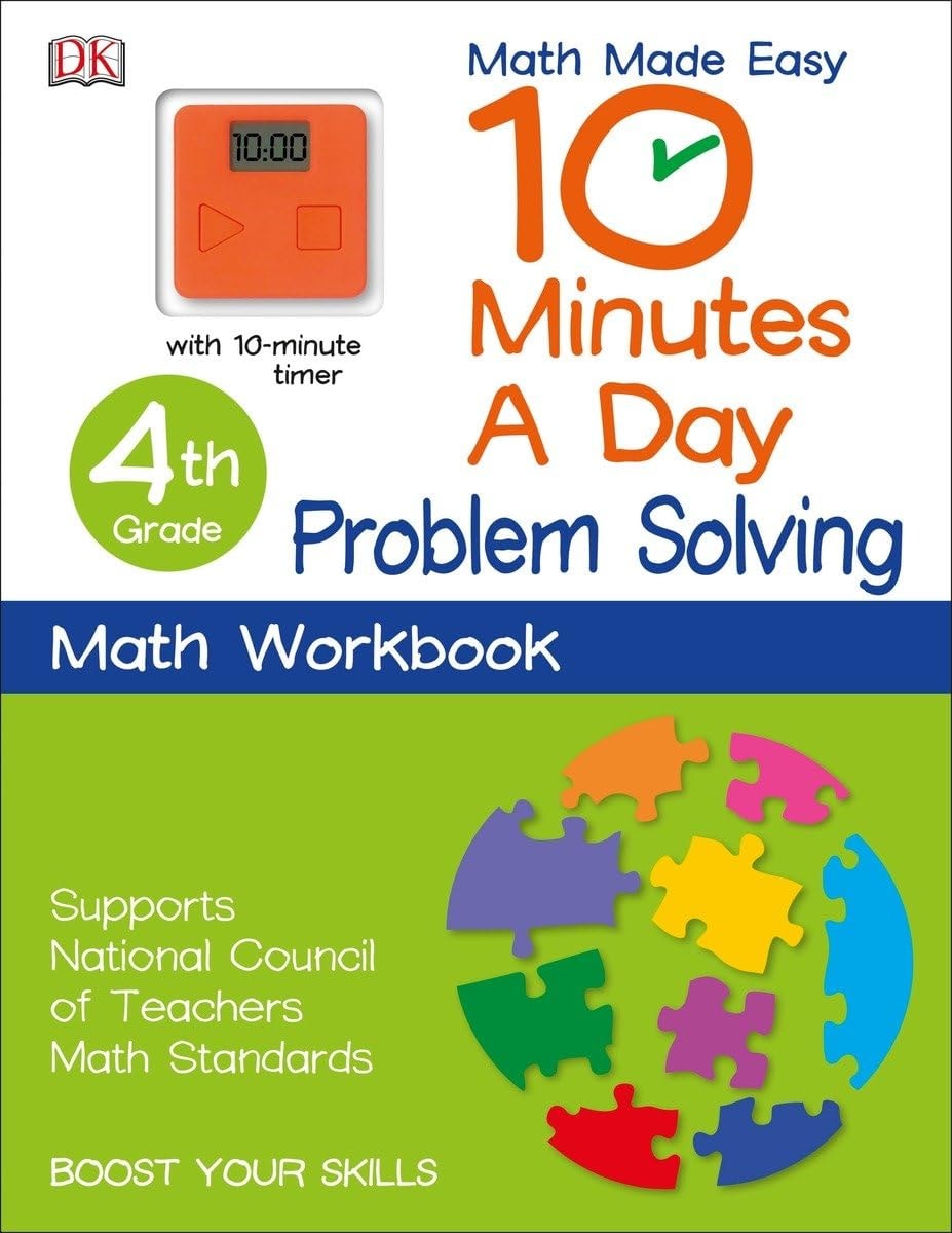 10 Minutes a Day: Problem Solving, Fourth Grade Supports National Council of Teachers Math Standards