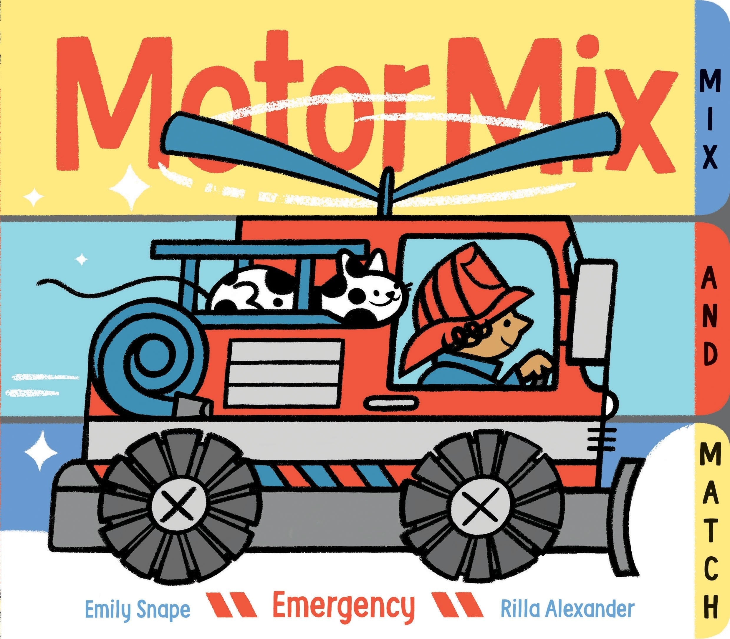Motor Mix: Emergency (Interactive Children's Books, Transportation Books for Kids)