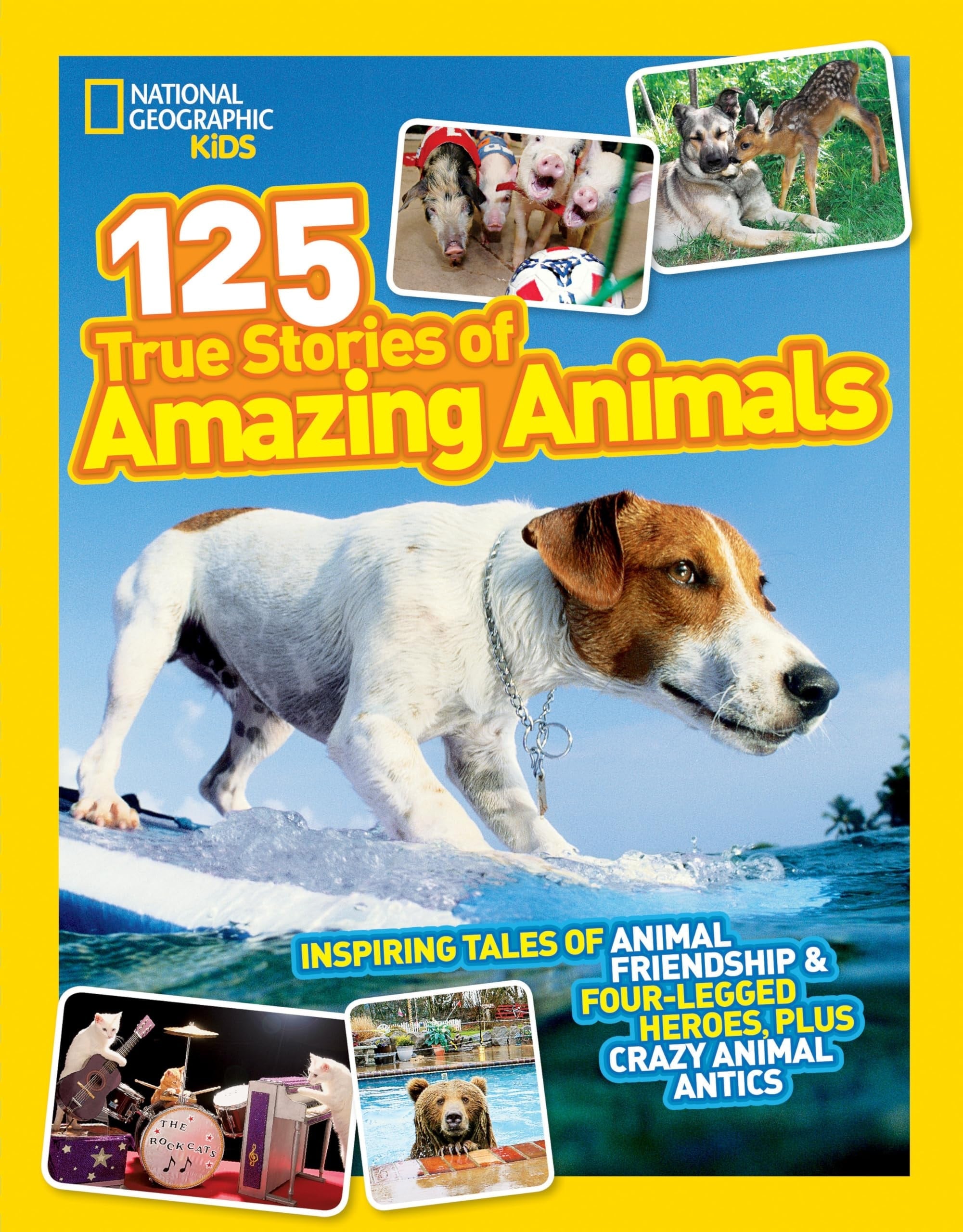 National Geographic Kids 125 True Stories of Amazing Animals Inspiring Tales of Animal Friendship & Four-Legged Heroes, Plus Crazy Animal Antics
