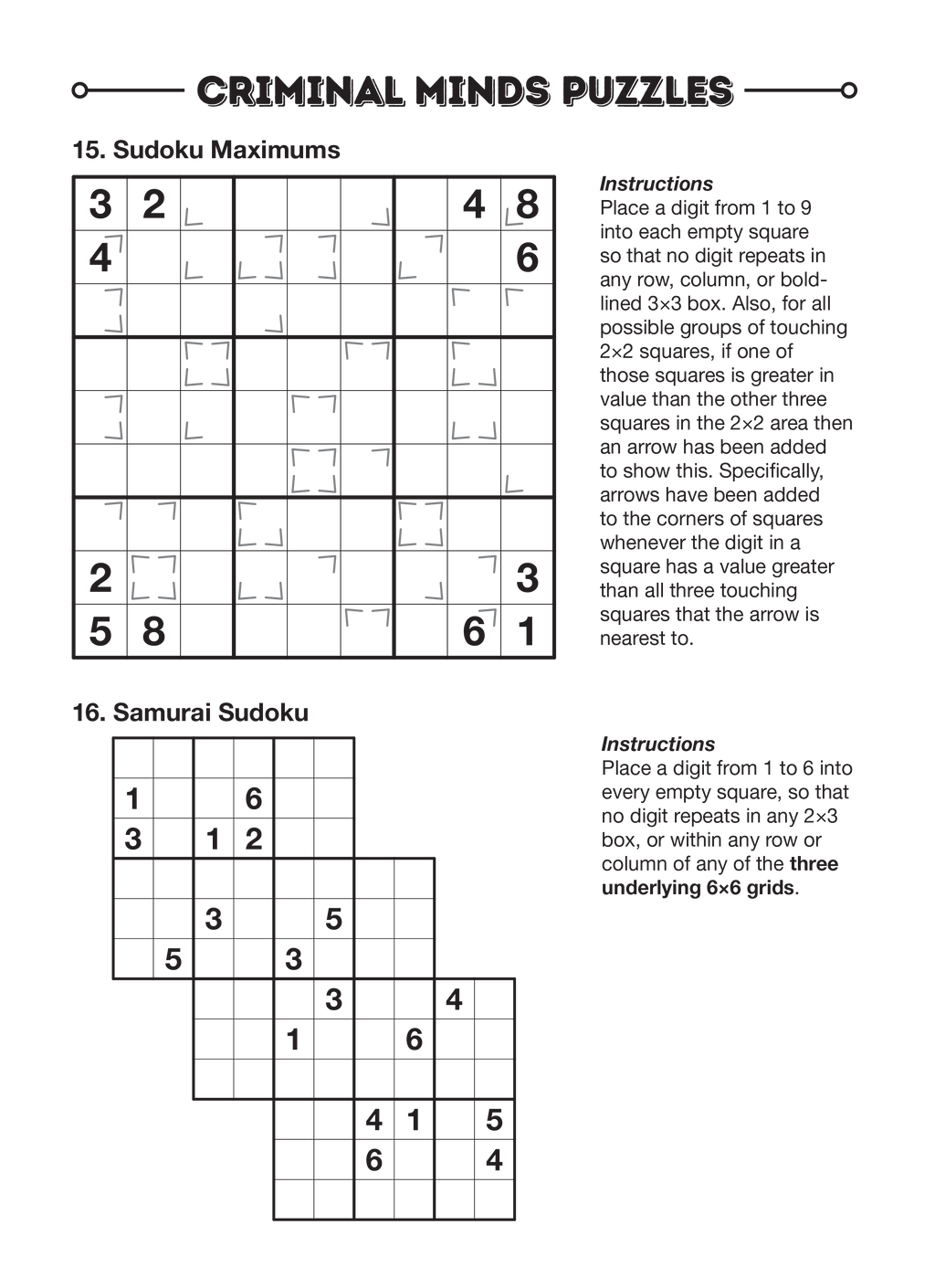Criminal Minds Puzzle Book