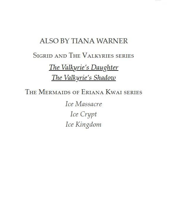 The Valkyrie's Shadow (Sigrid and The Valkyries, 2) Tiana Warner