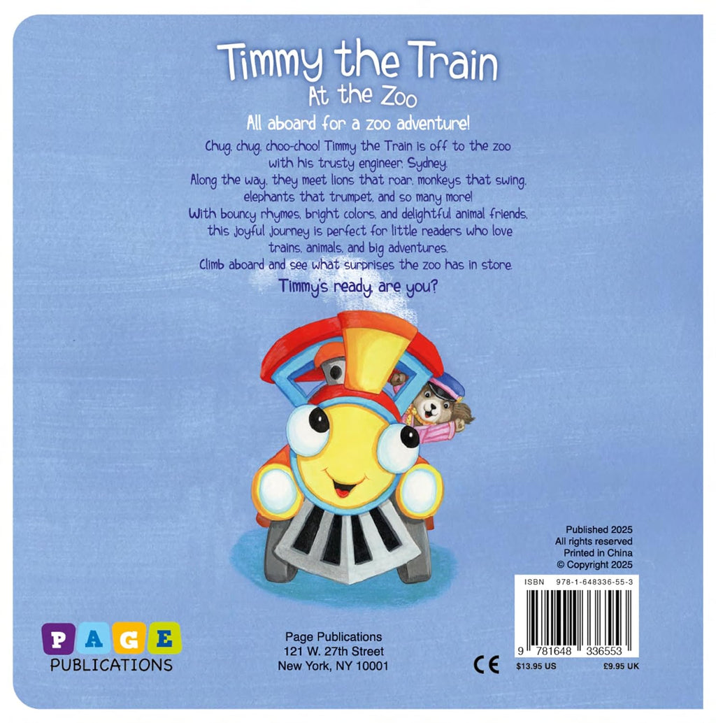 Timmy the Train at the Zoo (Padded Board Book) — A Fun Animal Adventure for Little Ones with Bright Pictures and Sweet Storytime Moments