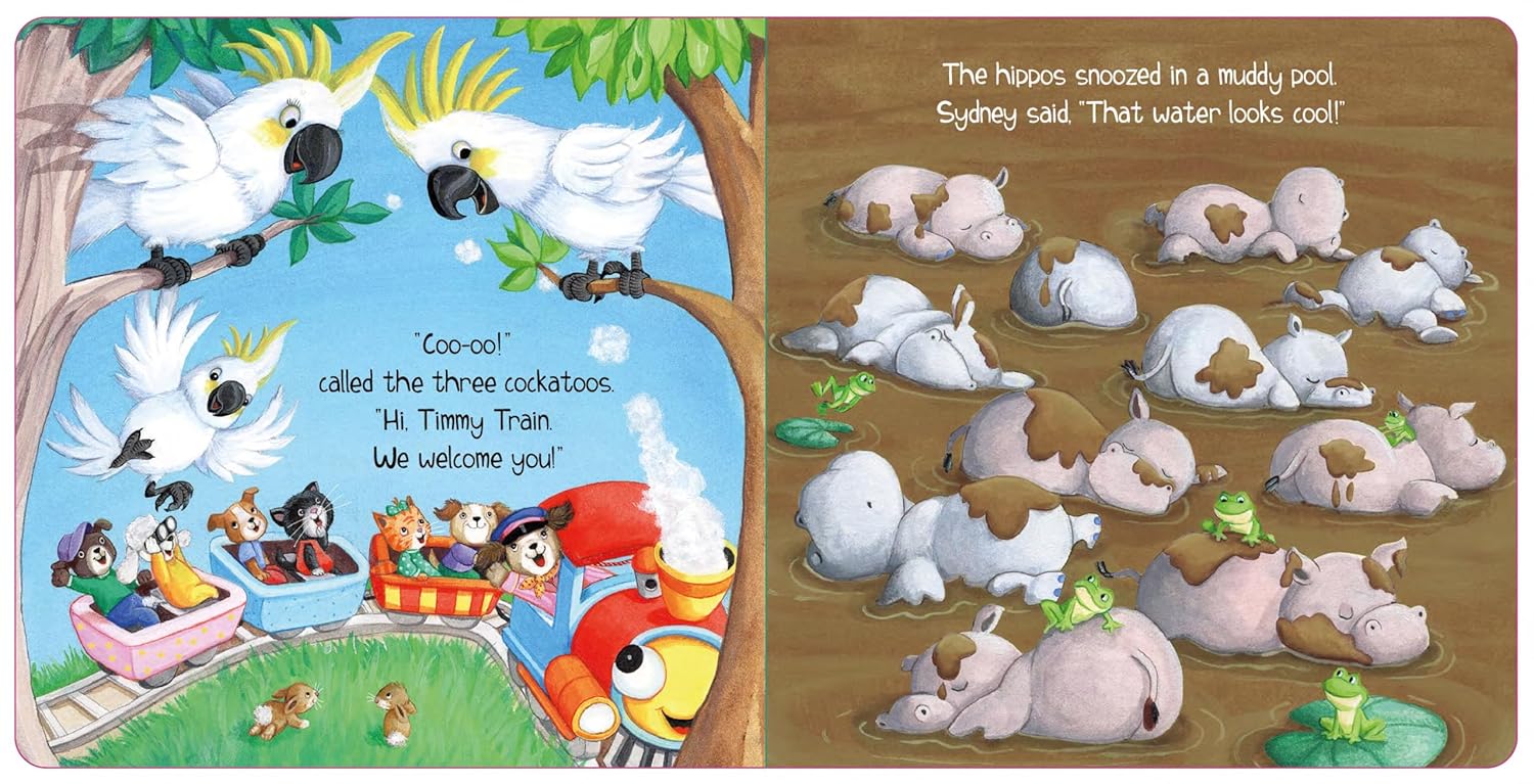 Timmy the Train at the Zoo (Padded Board Book) — A Fun Animal Adventure for Little Ones with Bright Pictures and Sweet Storytime Moments