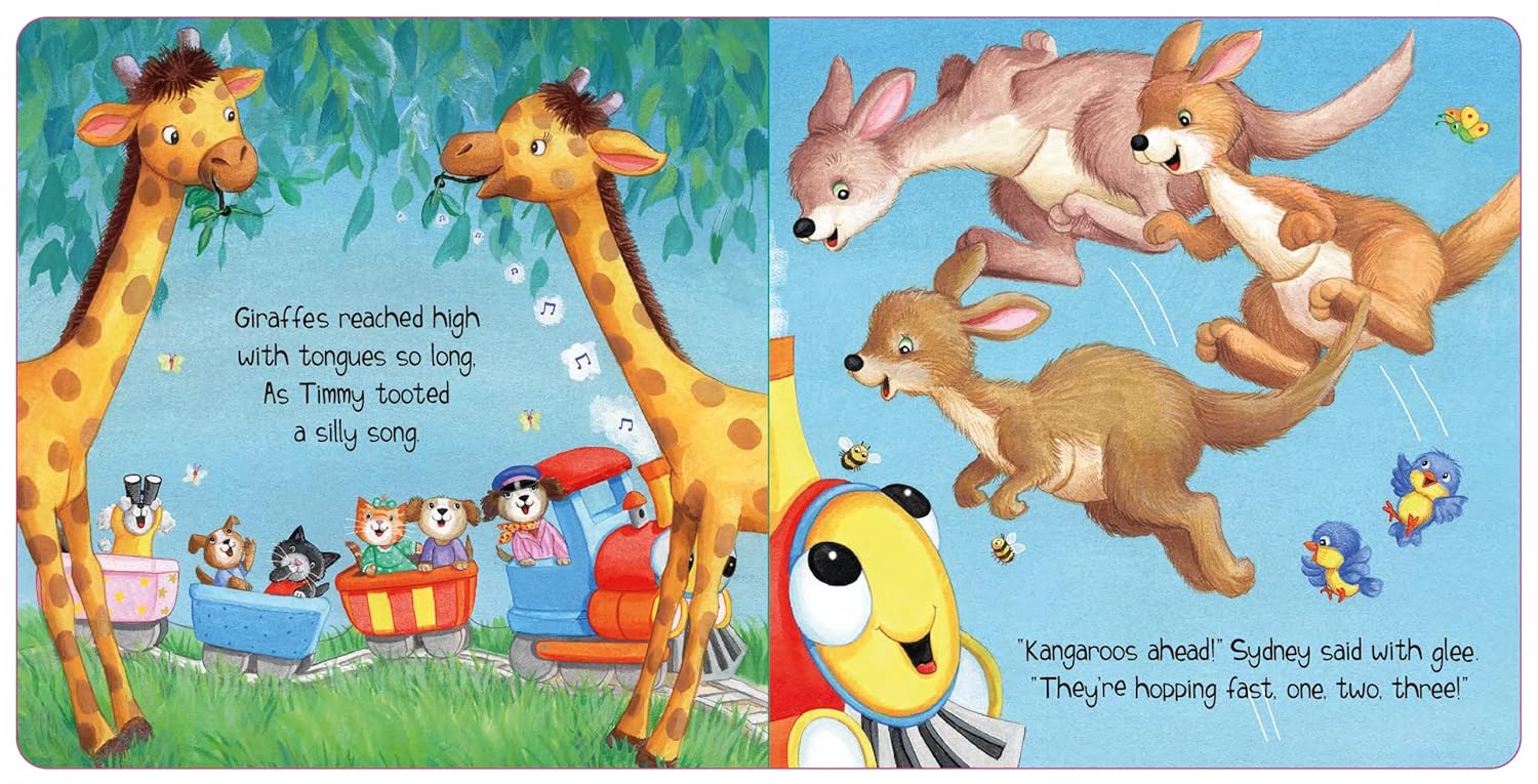 Timmy the Train at the Zoo (Padded Board Book) — A Fun Animal Adventure for Little Ones with Bright Pictures and Sweet Storytime Moments