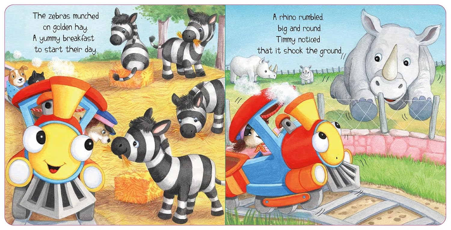 Timmy the Train at the Zoo (Padded Board Book) — A Fun Animal Adventure for Little Ones with Bright Pictures and Sweet Storytime Moments