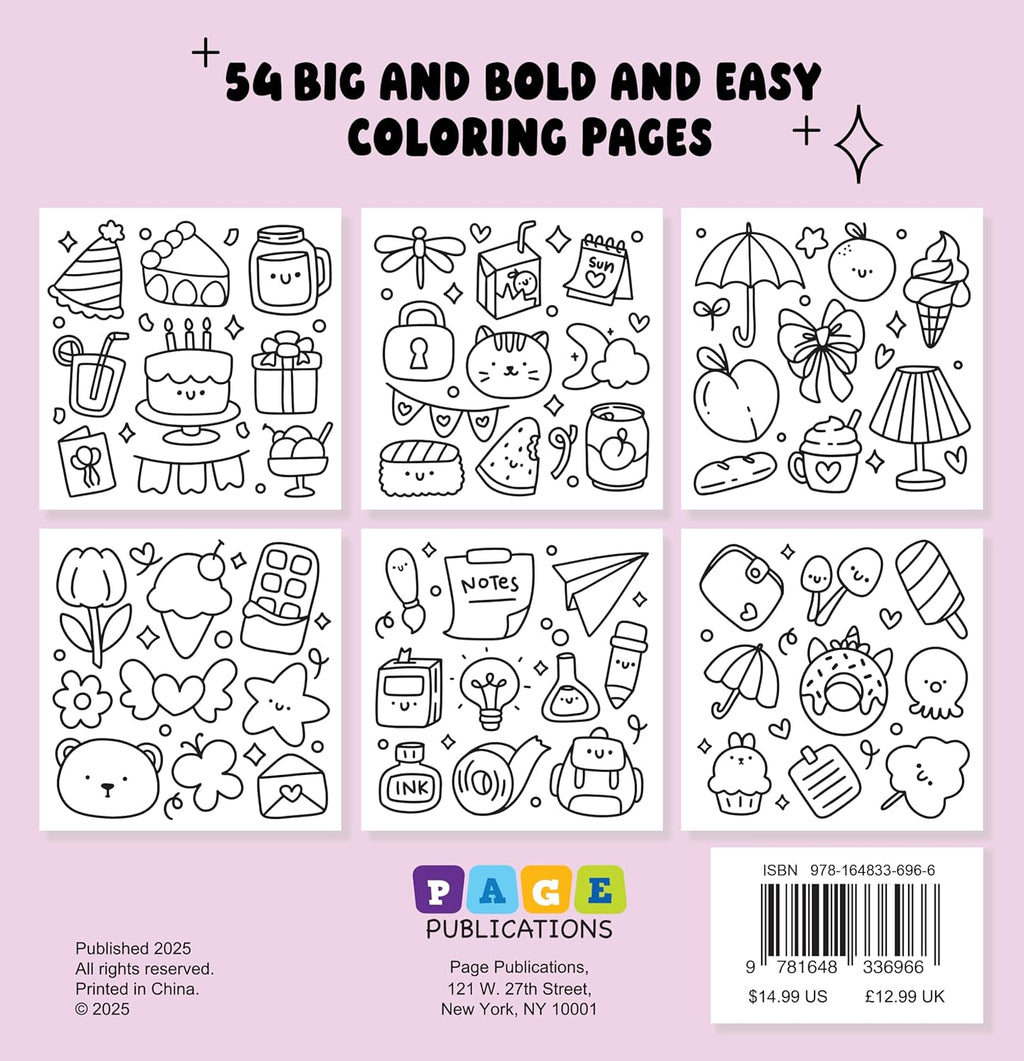 My Favorite Things Bold and Easy Coloring Book