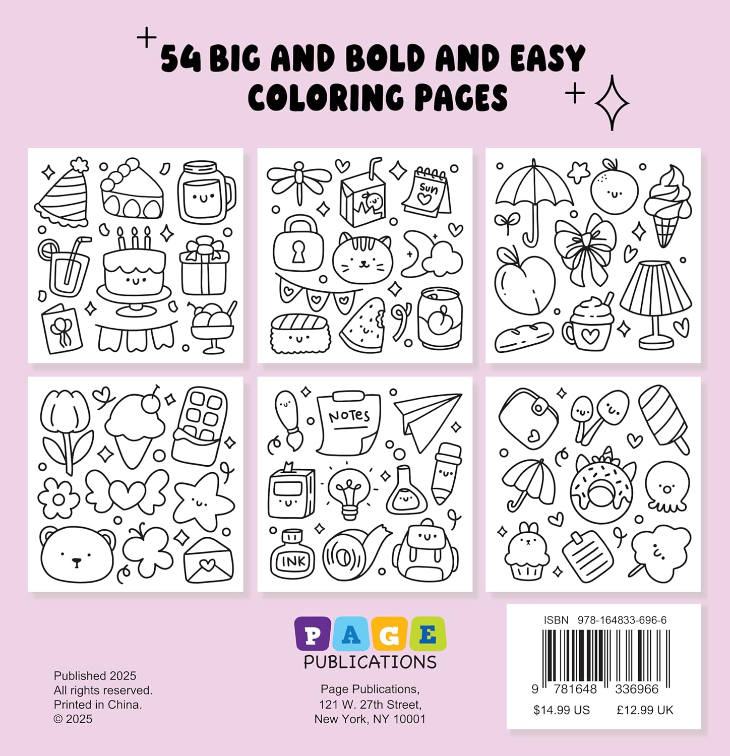 My Favorite Things Bold and Easy Coloring Book