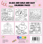 LITTLE BAKERY BOLD AND EASY COLORING BOOK