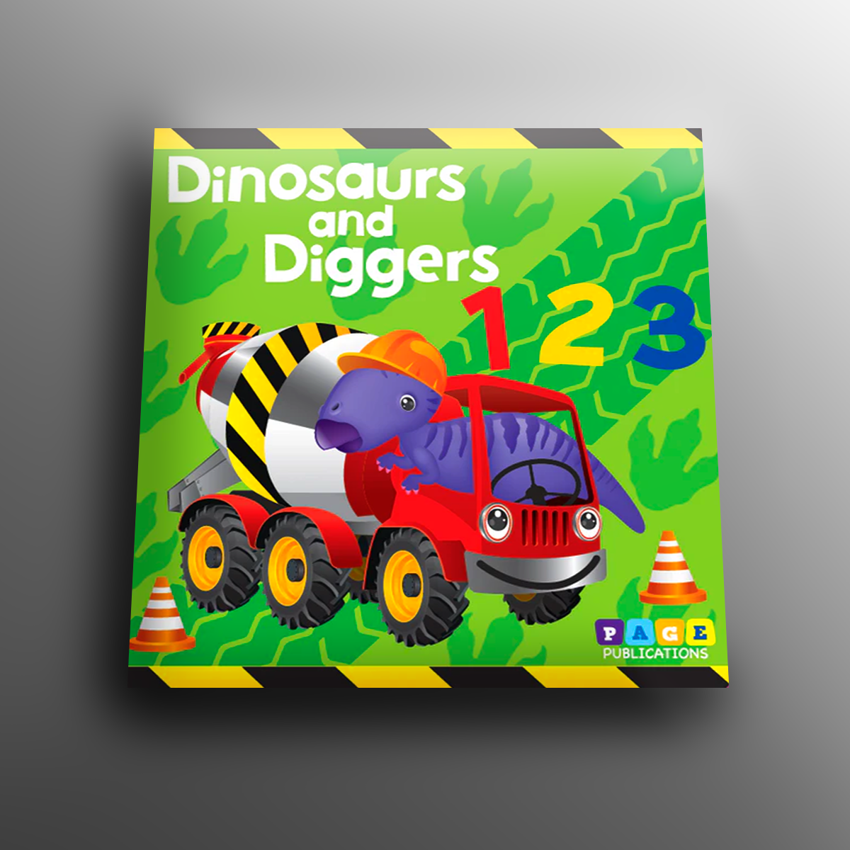 Dinosaurs and Diggers 123 (Picture Book)
