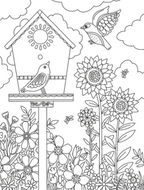 Creative Pages Coloring Book Garden Bliss