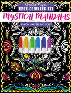 Creative Pages Neon Coloring Kit Mystical Mandalas