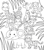 Kawaii Cuties Coloring Book