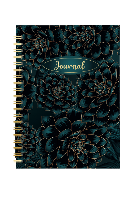 Dahlias in Teal