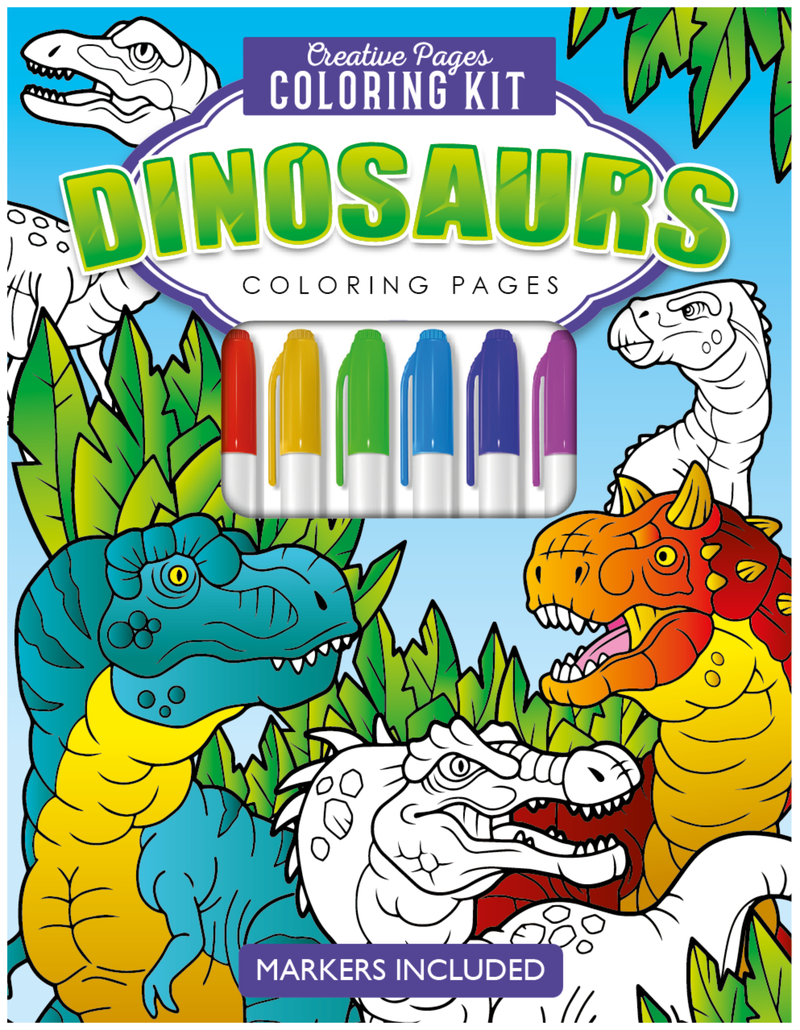 Dinosaurs Creative Pages Coloring Kit