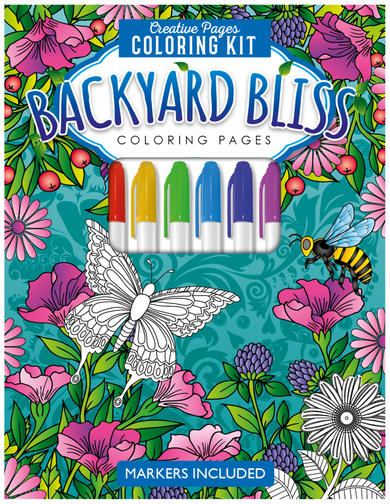 Backyard Bliss Creative Pages Coloring Kit