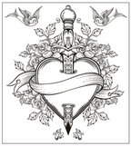 Creative Pages Tattoos Coloring Book