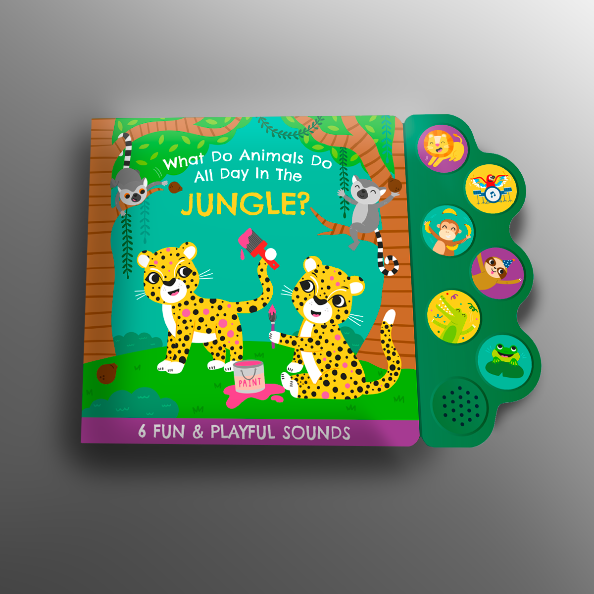 WHAT DO ANIMALS DO ALL DAY IN THE JUNGLE? SOUND BOOK