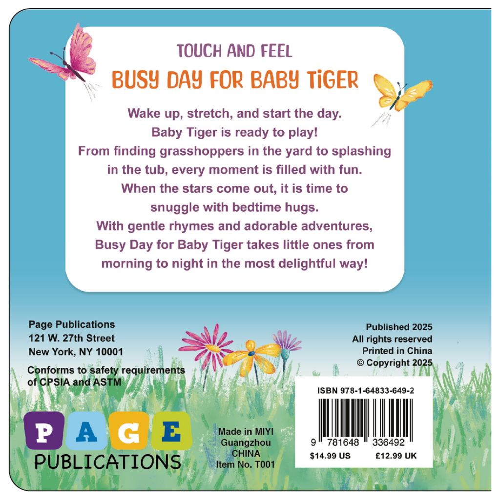TOUCH AND FEEL BUSY DAY FOR BABY TIGER