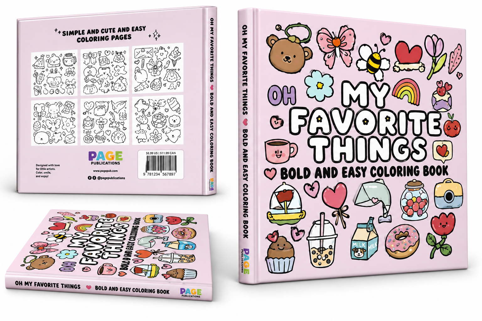My Favorite Things Bold and Easy Coloring Book