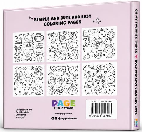 My Favorite Things Bold and Easy Coloring Book
