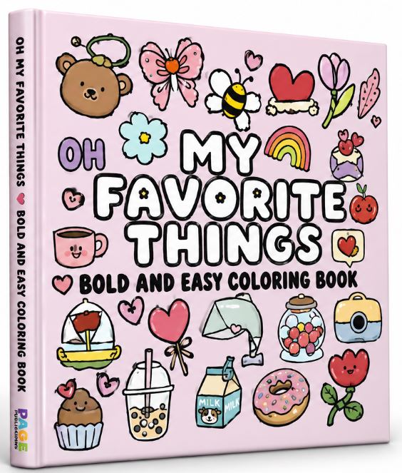 My Favorite Things Bold and Easy Coloring Book