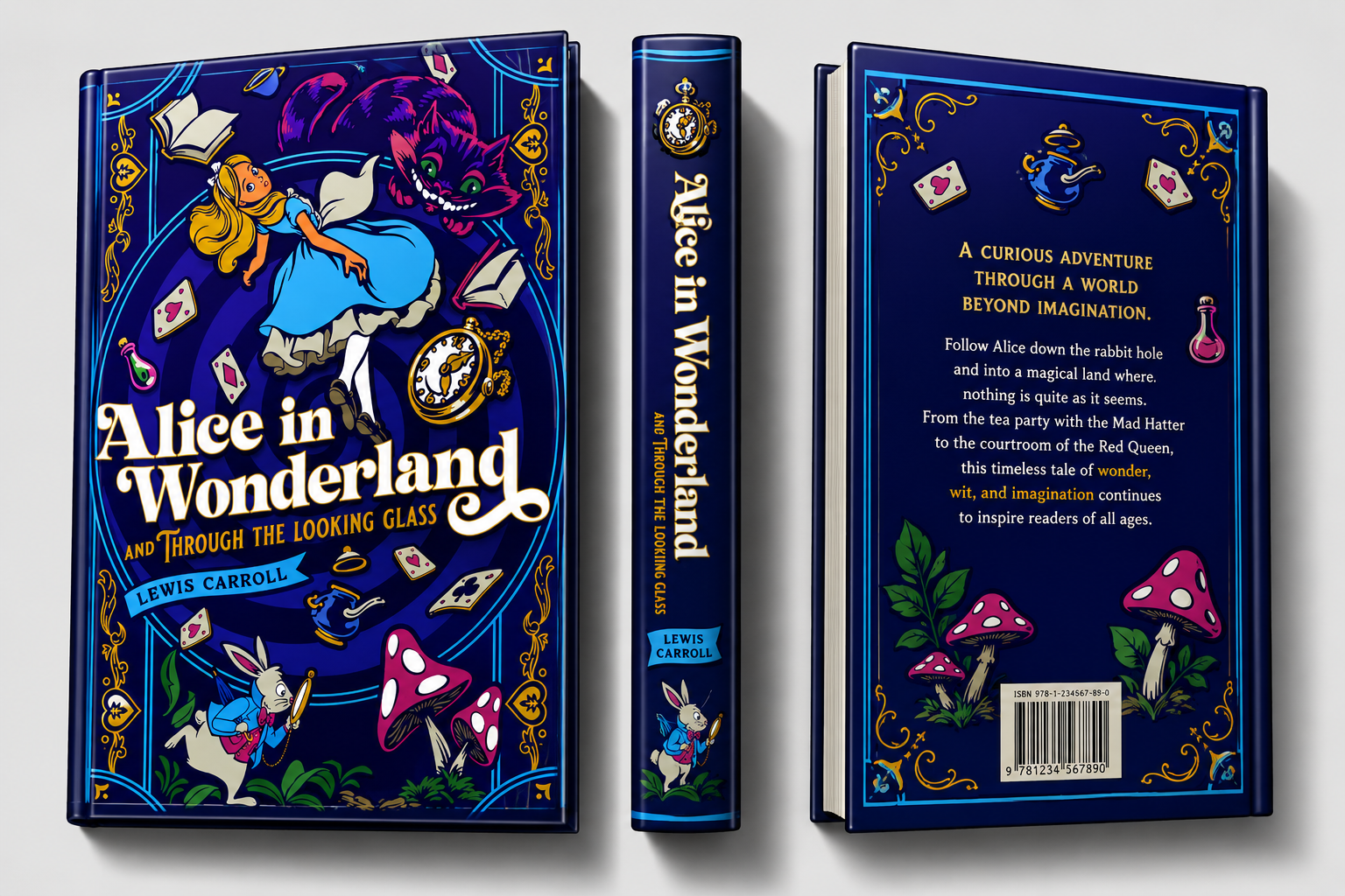 Alice in Wonderland and  Through the Looking Glass