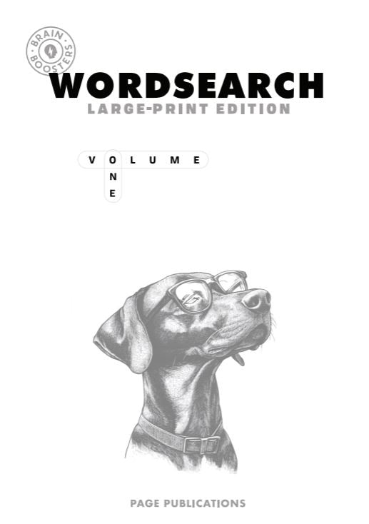 Brain Boosters Word Search Large-Print Edition
