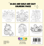 Cozy Foodies Bold and Easy Coloring Book