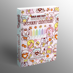 Sweet Kawaii Bold and Easy Coloring Kit