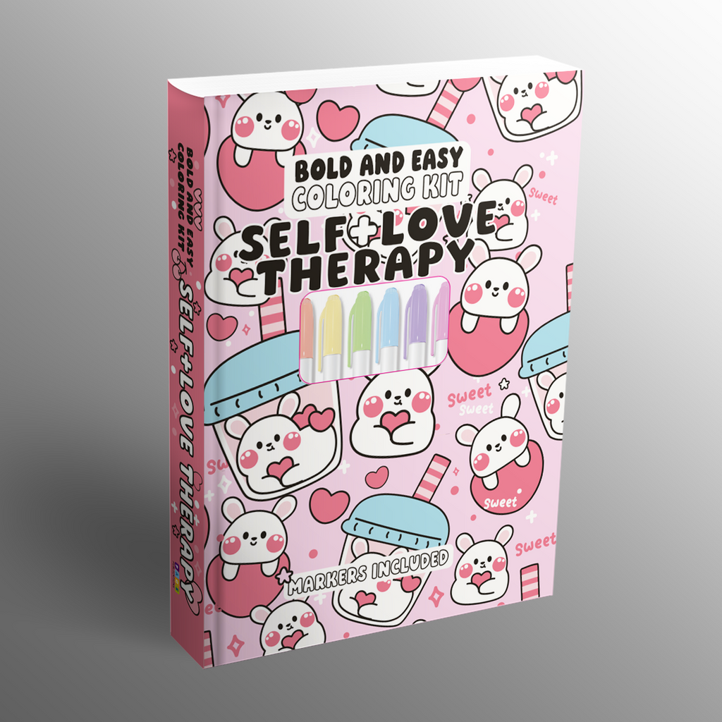 Self Love Therapy Bold and Easy Coloring Kit