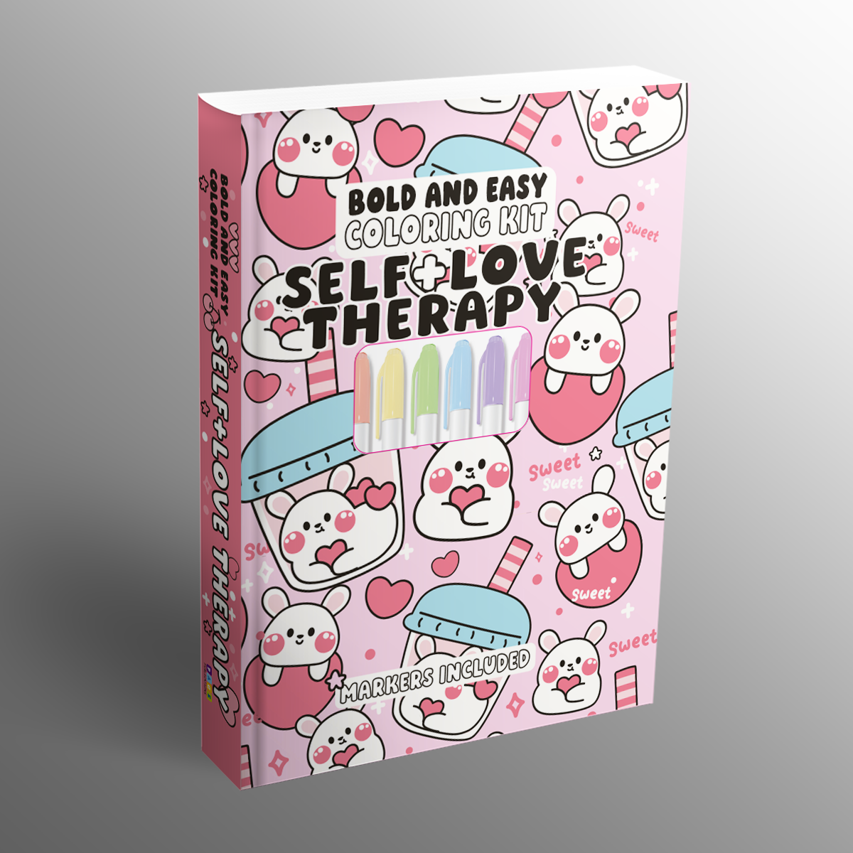 Self Love Therapy Bold and Easy Coloring Kit