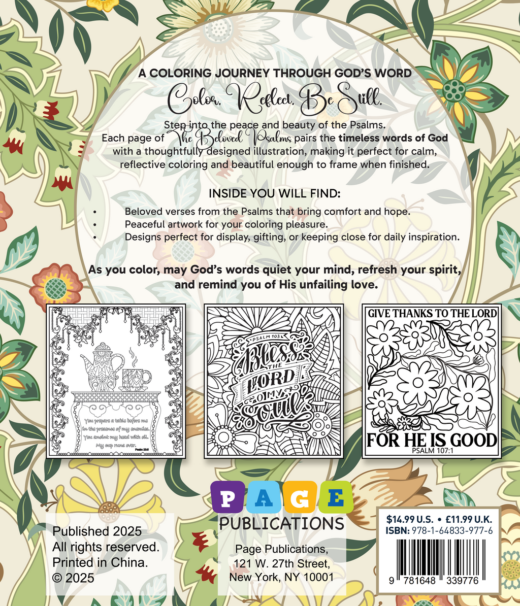Beloved Psalms Coloring Book