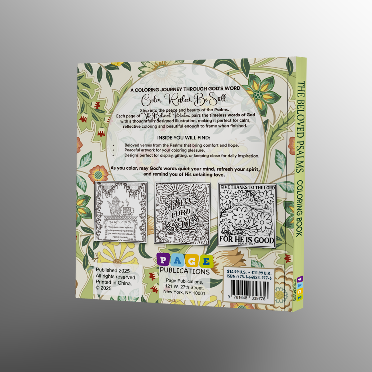 Beloved Psalms Coloring Book