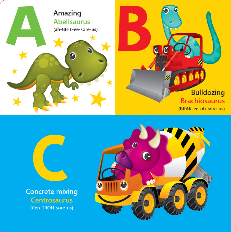 Dinosours and Diggers ABC (Board Book)