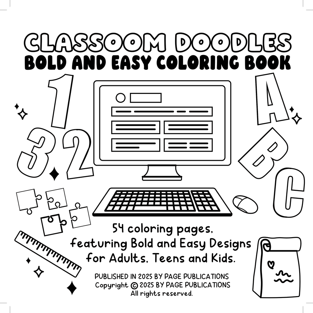 Classroom Doodles Coloring Book