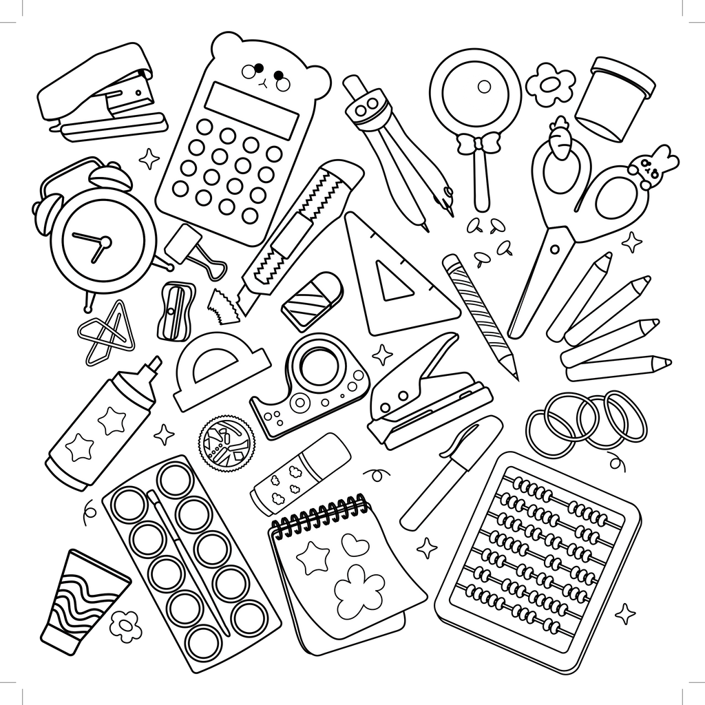 Classroom Doodles Coloring Book