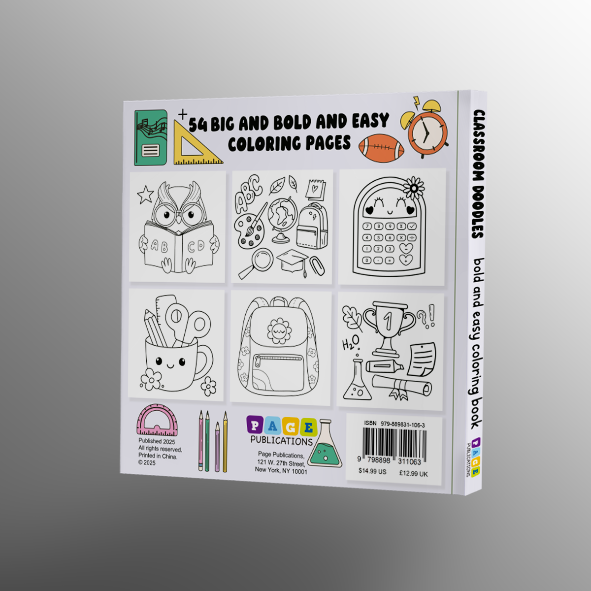 Classroom Doodles Coloring Book