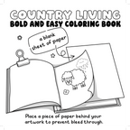 Country Life Bold & Easy Coloring Book