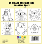 Funny Monsters Bold and Easy Coloring Book