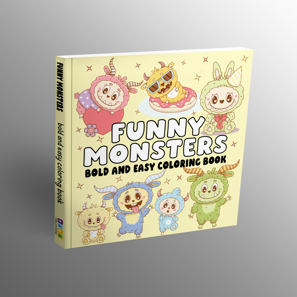 Funny Monsters Bold and Easy Coloring Book
