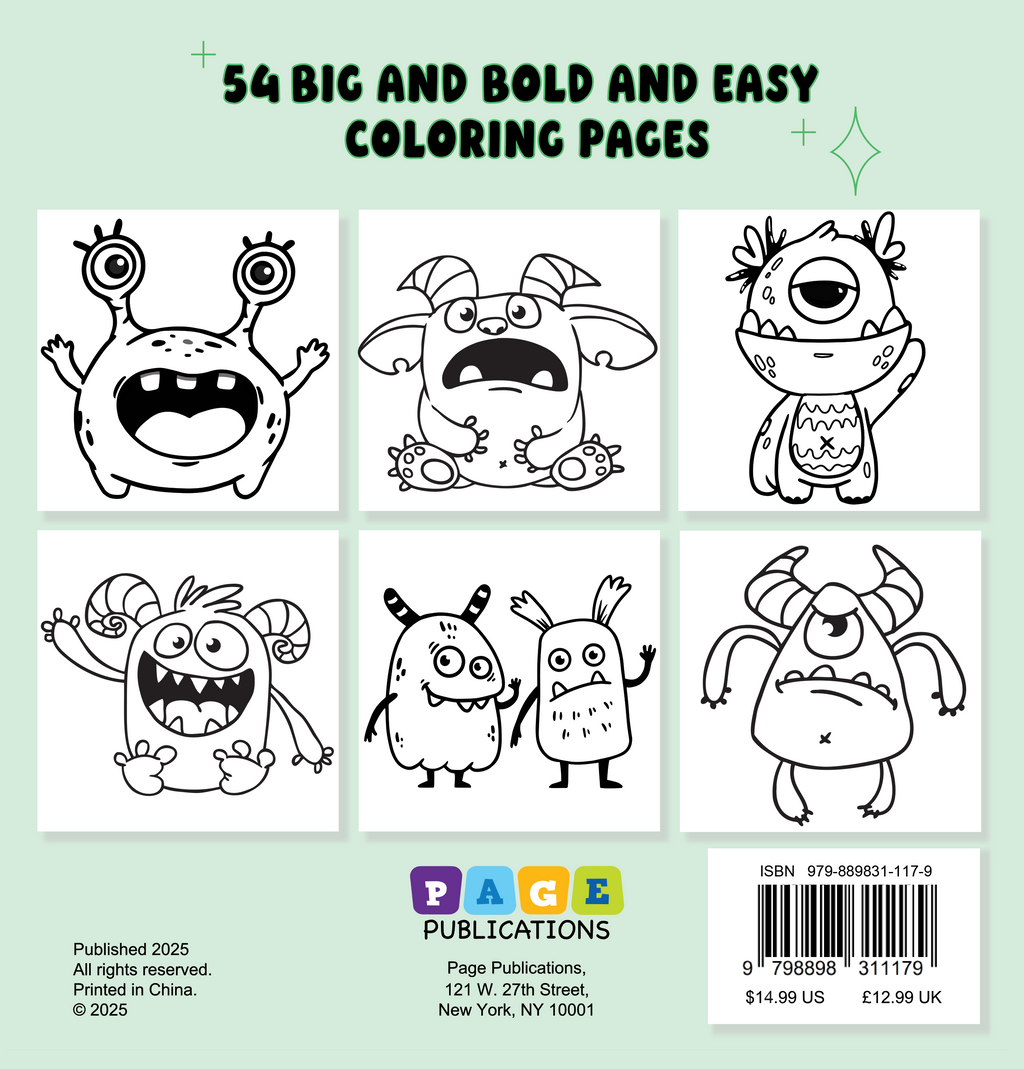 Monster Squad Bold and Easy Coloring Book