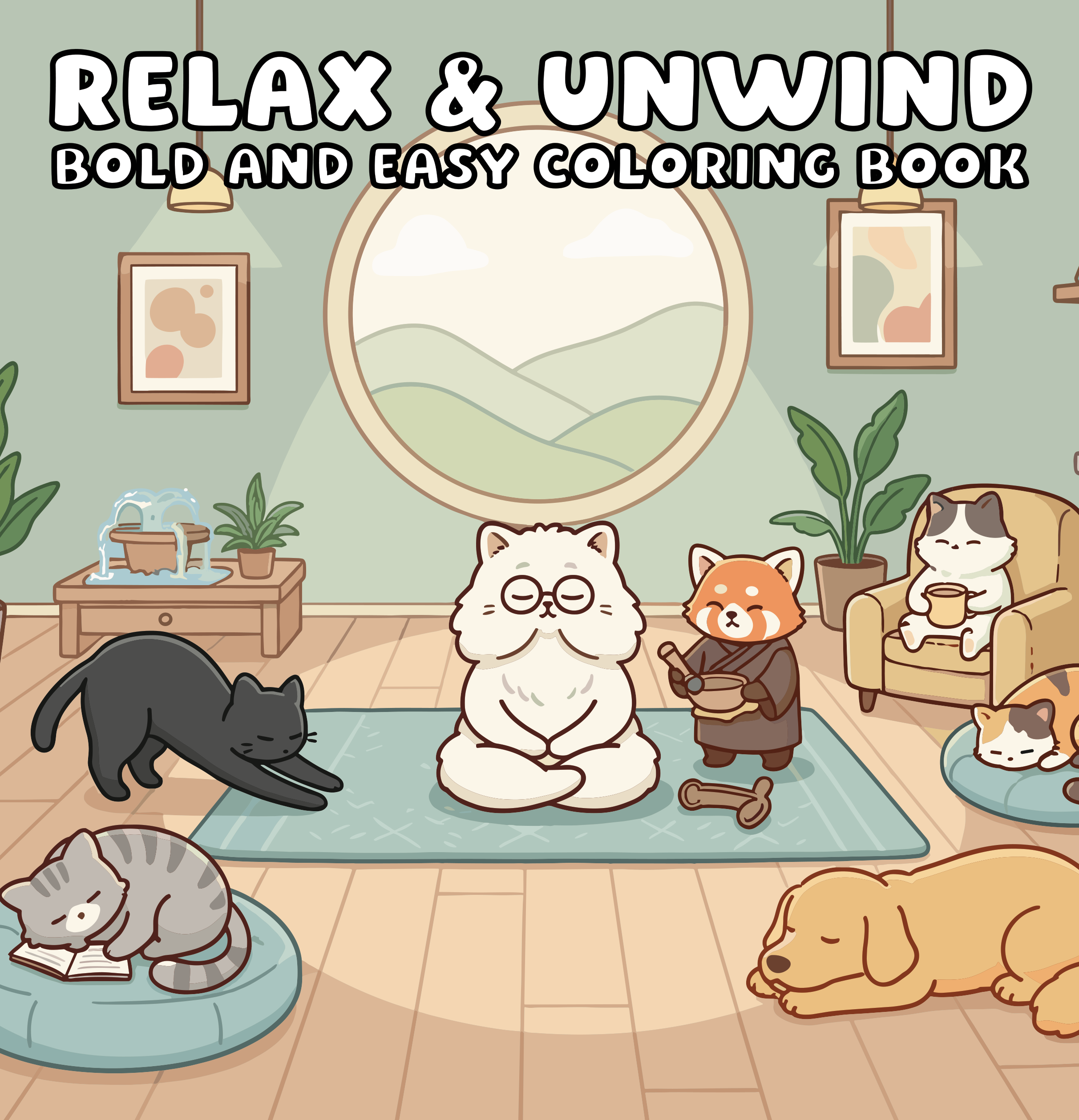Relax & Unwind – Bold and Easy Coloring Book