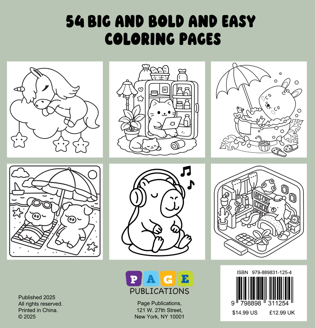 Relax & Unwind – Bold and Easy Coloring Book