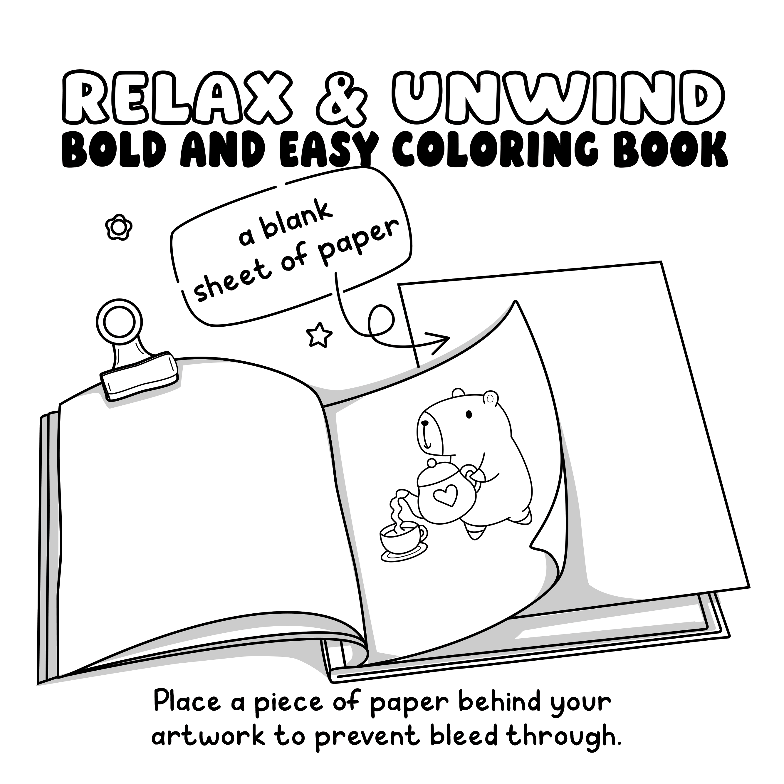 Relax & Unwind – Bold and Easy Coloring Book