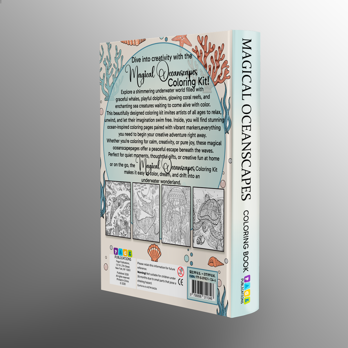 Magical Oceanscapes Coloring Kit