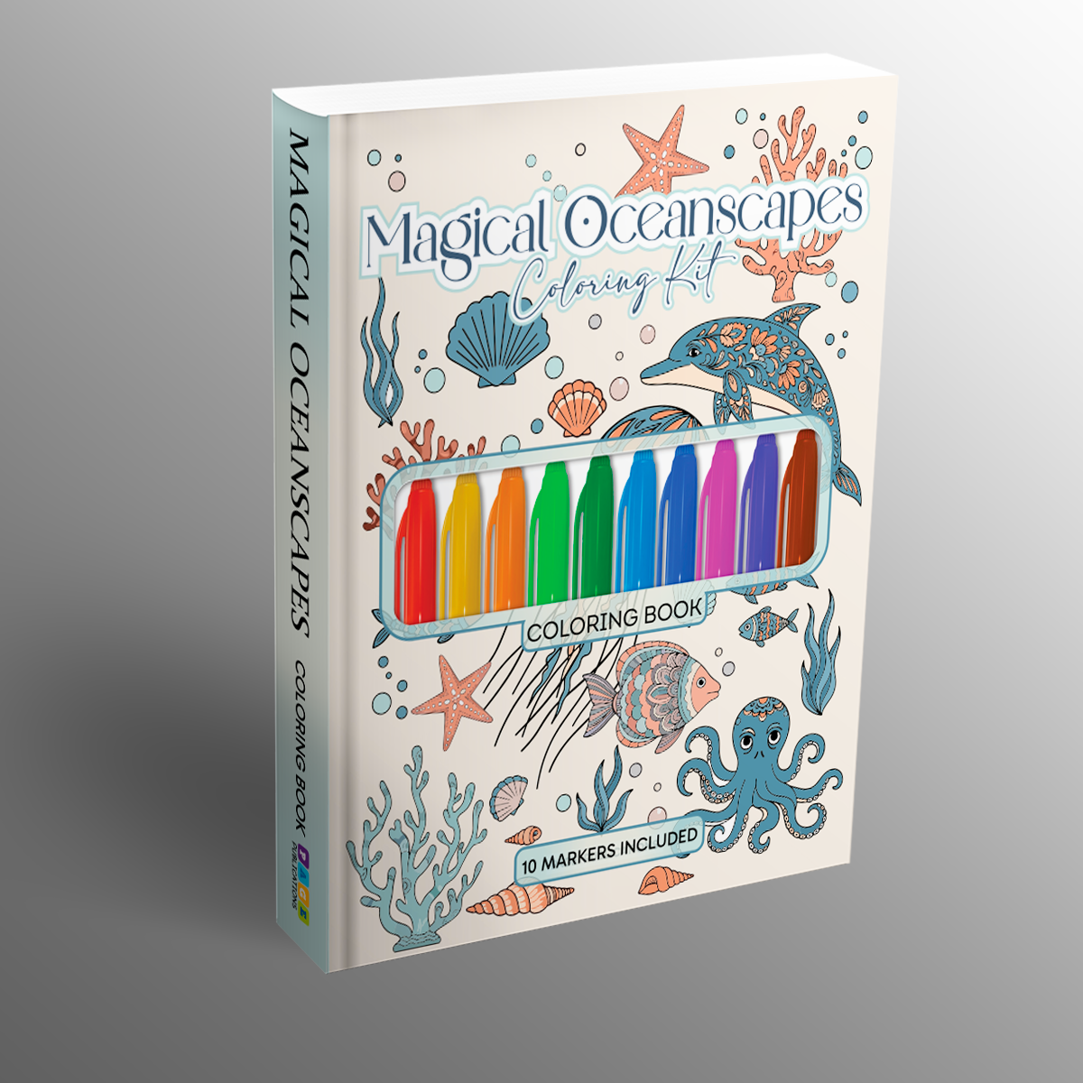 Magical Oceanscapes Coloring Kit