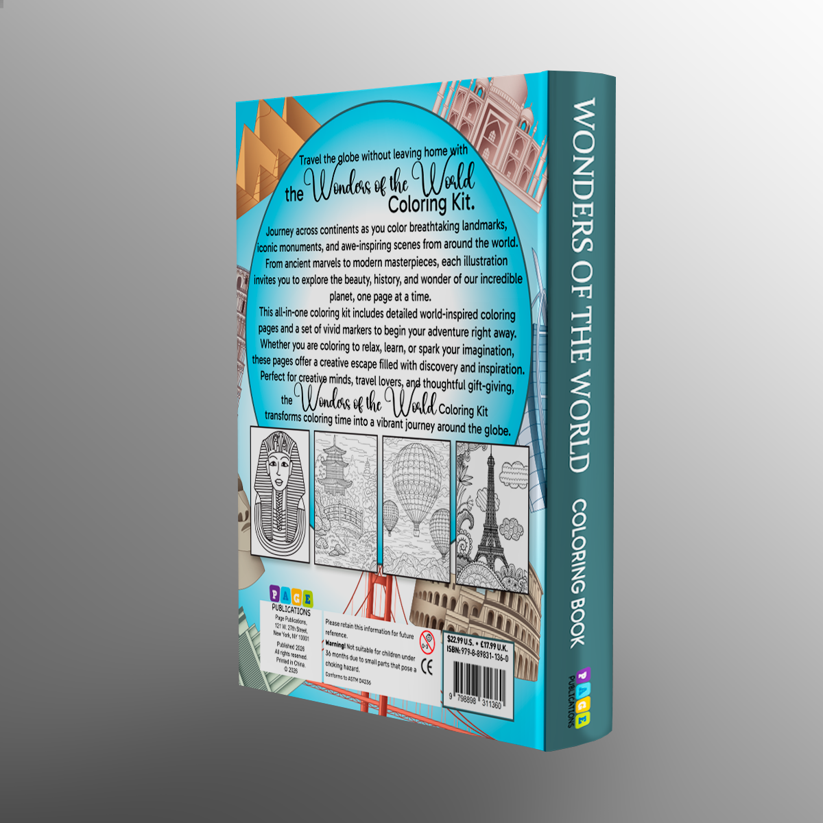 Wonders of the World Coloring Kit